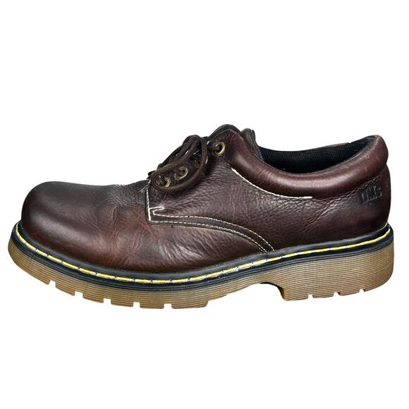 Vintage Dr. Martens Men’s Brown Leather Lace Up Chunky Oxfords Size US 13 main image 6